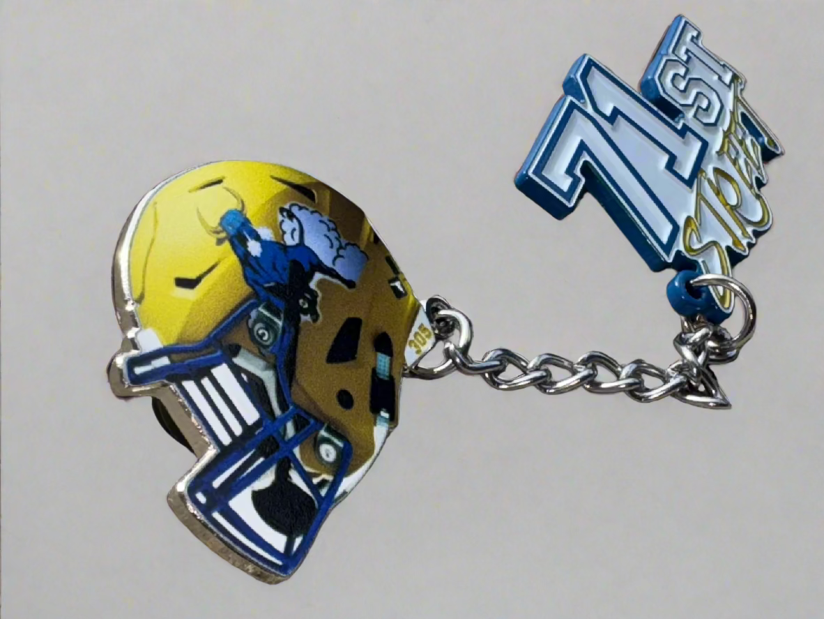 Double Lapel Pin Miami Northwestern Bulls/71st Street
