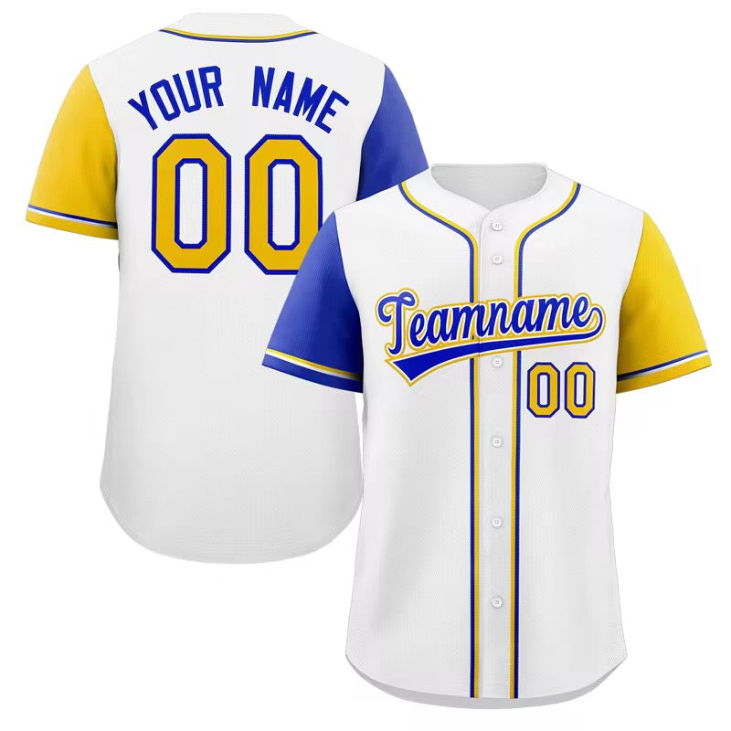 Miami Northwestern Bulls Split-Color Button-Up Baseball Jersey