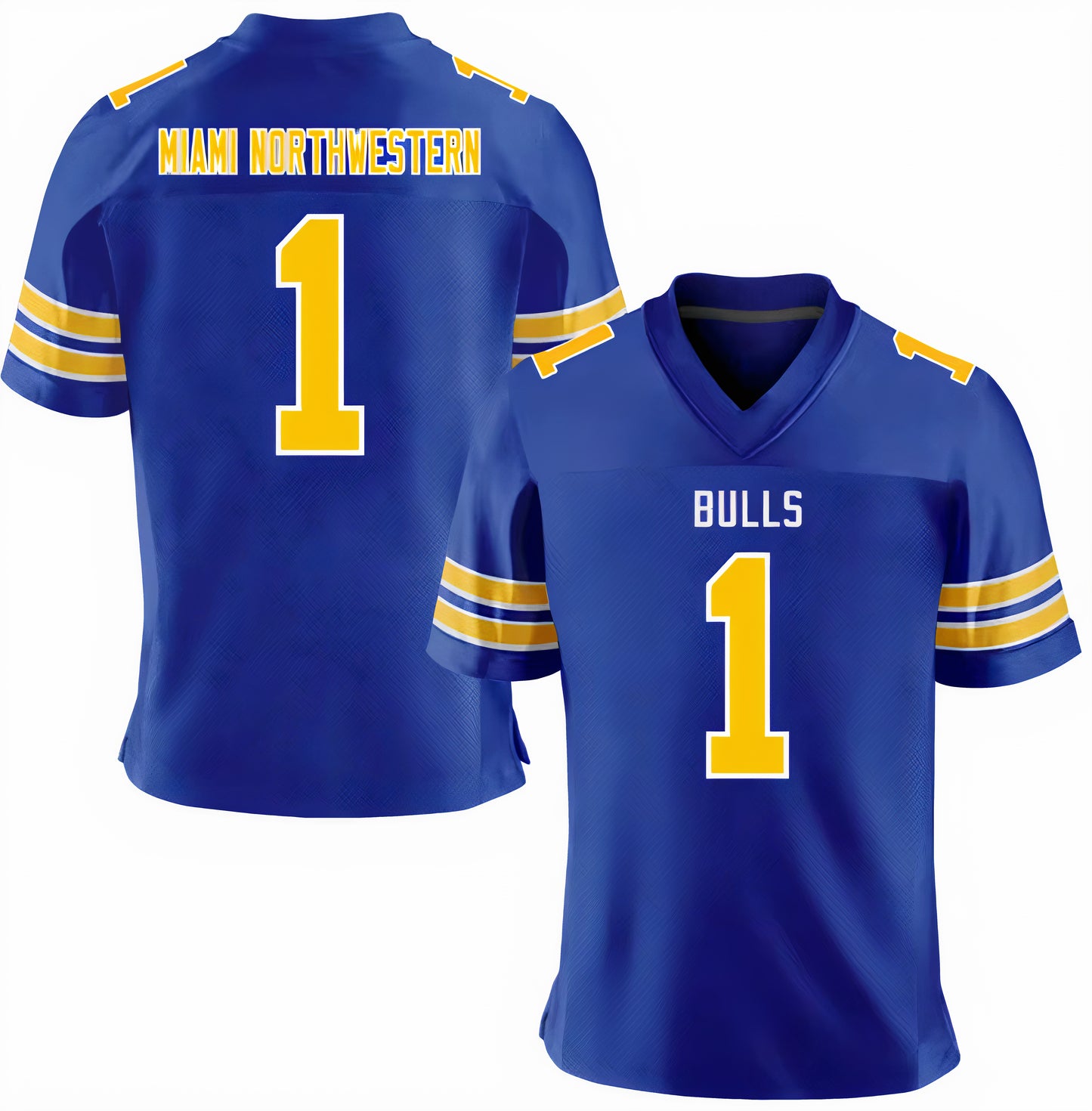 Custom Miami Northwestern Bulls Jersey