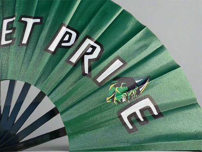“Rocket Pride” Spirit Fan – Double-Sided Green & Black