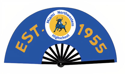 “Bull Pride” Spirit Fan – Double-Sided Blue & Gold