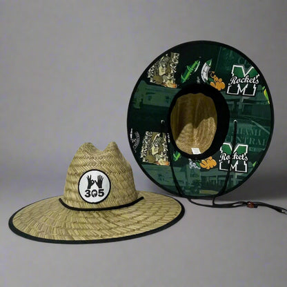 Miami Central Custom Straw Hat – 305 Edition